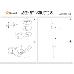 Подвесной светодиодный светильник Kink Light Эванте 08456-1A,19