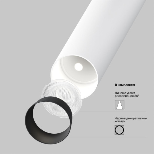 
                    Подвесной светодиодный светильник Maytoni Technical Focus T P141RS-L125-6W4K-W        
    