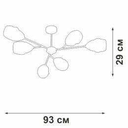 Потолочная люстра Vitaluce V3958-1/6PL