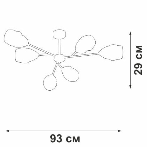
                    Потолочная люстра Vitaluce V3958-1/6PL        
    