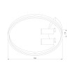 
                    Потолочная светодиодная люстра Eurosvet Luminari 90247/3 черный / золото        
    