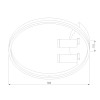 
                    Потолочная светодиодная люстра Eurosvet Luminari 90247/3 черный / золото        
    