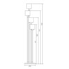 
                                            Торшер Escada Denver 1109/4 Chrome/Beige                    
                