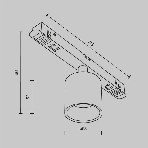 
                    Трековый светодиодный светильник Maytoni Technical Magnetic Exility Alfa S TR132-2-7W4K-BS        
    