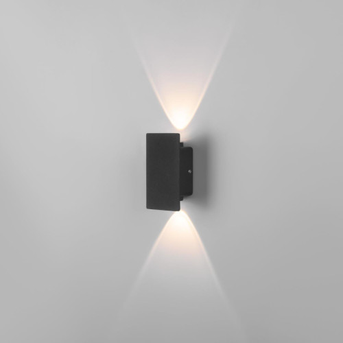 
                    Уличный настенный светодиодный светильник Elektrostandard Mini Light 35154/D черный a060883        
    
