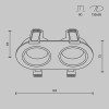 
                    Встраиваемый светильник Maytoni Technical DL126-02-GU10-B        
    