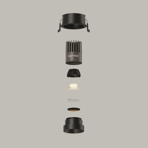 
                    Встраиваемый светильник Maytoni Technical Downlight Dip DL115-10W-3K-B        
    