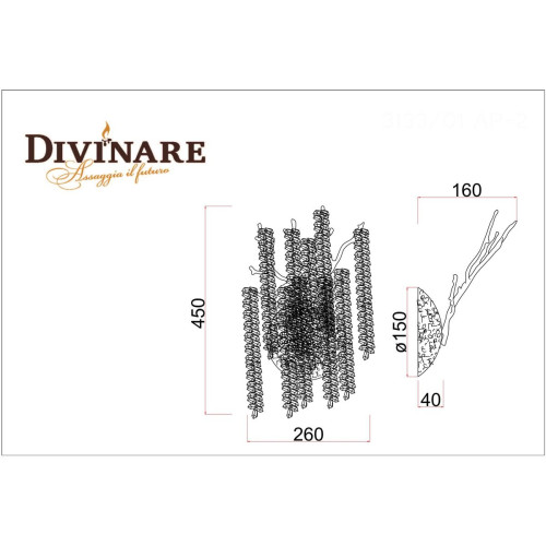 
                    Бра Divinare Salice 3133/01 AP-2        
    