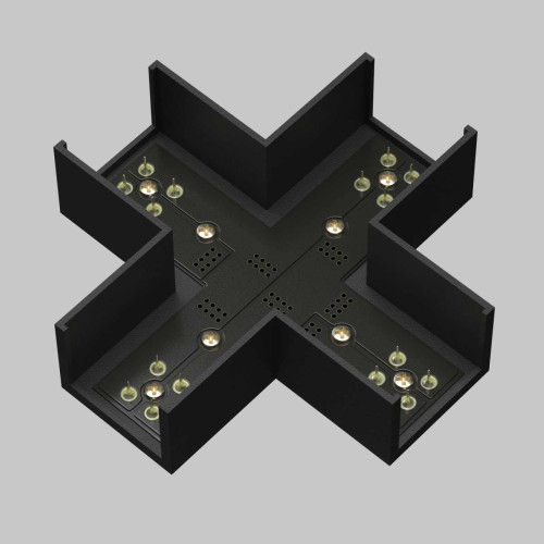 
                    Коннектор питания X-образный Maytoni Technical TRA160CX-11B        
    