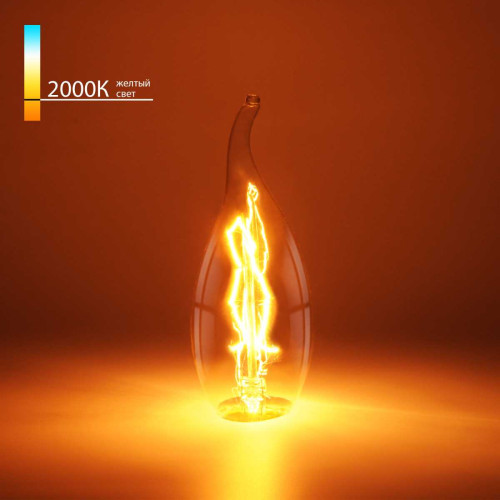
                    Лампа светодиодная диммируемая Elektrostandard E14 40W 2000K прозрачная a036720        
    