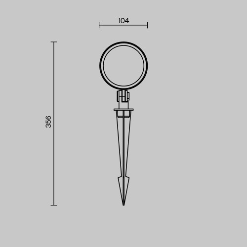 
                    Ландшафтный светильник Maytoni Outdoor O495FL-L25B3K        
    