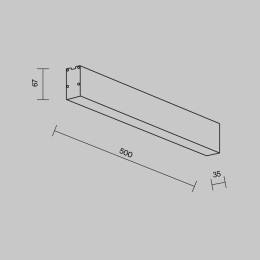 Линейный светильник Maytoni Technical LL311042