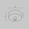
                    Накладная потолочная чаша для подвесных шинопроводов Maytoni Technical ARITY Accessories for tracks Arity TRA233SCB-B        
    