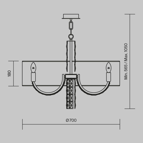 
                    Подвесная люстра Maytoni Talento DIA008PL-06CH        
    