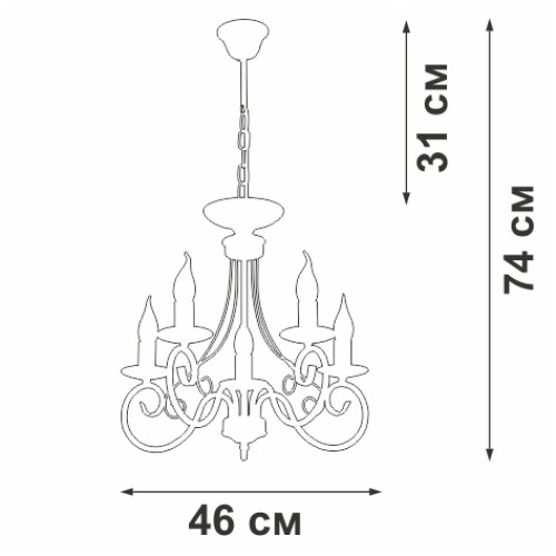 
                    Подвесная люстра Vitaluce V3814-0/5        
    