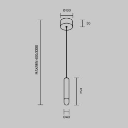 Подвесной светильник Maytoni Modern Bell MOD534PL-L4B3K