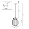 
                    Подвесной светильник Odeon Light JUGI 5042/1B        
    