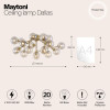 
                    Потолочная люстра Maytoni Dallas MOD545PL-20G        
    