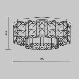 Потолочная люстра Maytoni Dune DIA005CL-10G