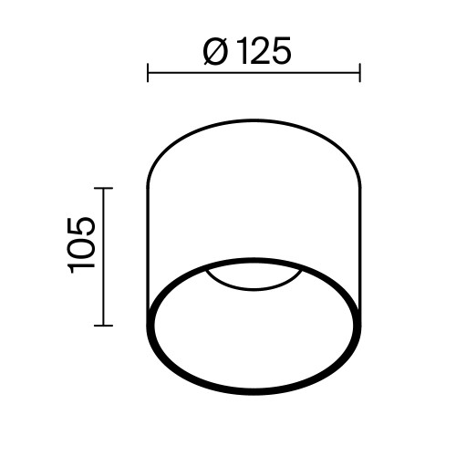 
                    Потолочный светильник Maytoni Technical C064CL-01-25W3K-D-RD-WB        
    