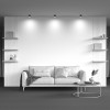 
                    Потолочный светильник Maytoni Technical Hoop C086CL-GX53-SRD-B        
    