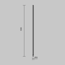 Шинопровод 1,5м вертикальный Maytoni Technical ARITY Busbar trunkings Arity TRX234-V-1.5B