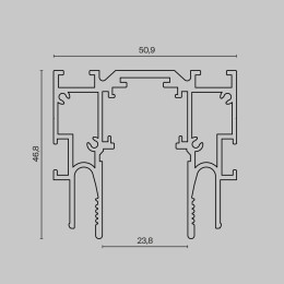 Шинопровод Maytoni Technical TRX034-SCCL-422B
