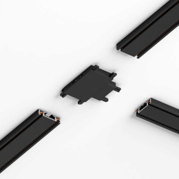 Соединитель четырёхсторонний для накладного шинопровода Elektrostandard Flat Magnetic 85003/00 черный a063738