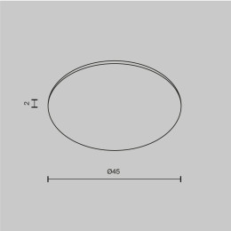 Стекло для пылевлагозащиты Maytoni Technical Dip Glass001-D45