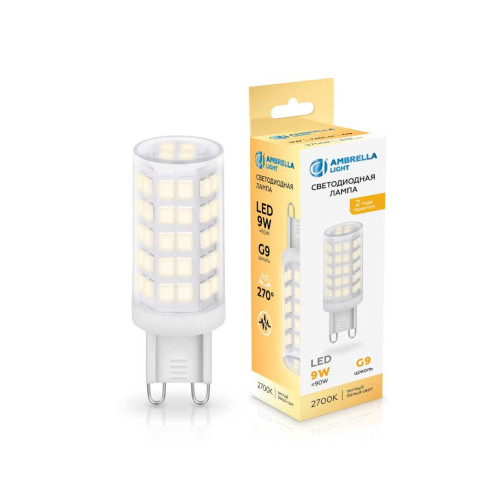 
                    Светодиодная лампа G9 9W 2700K Ambrella light Bulding 100903        
    