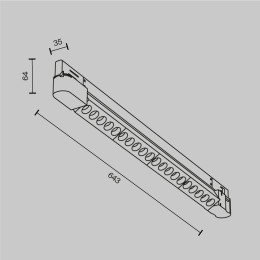Трековый светодиодный светильник Maytoni Technical Points TR195-3-20W2.7K-M-B