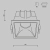 
                    Встраиваемый светильник Maytoni Technical DL043-01-10W3K-D-SQ-WB        
    